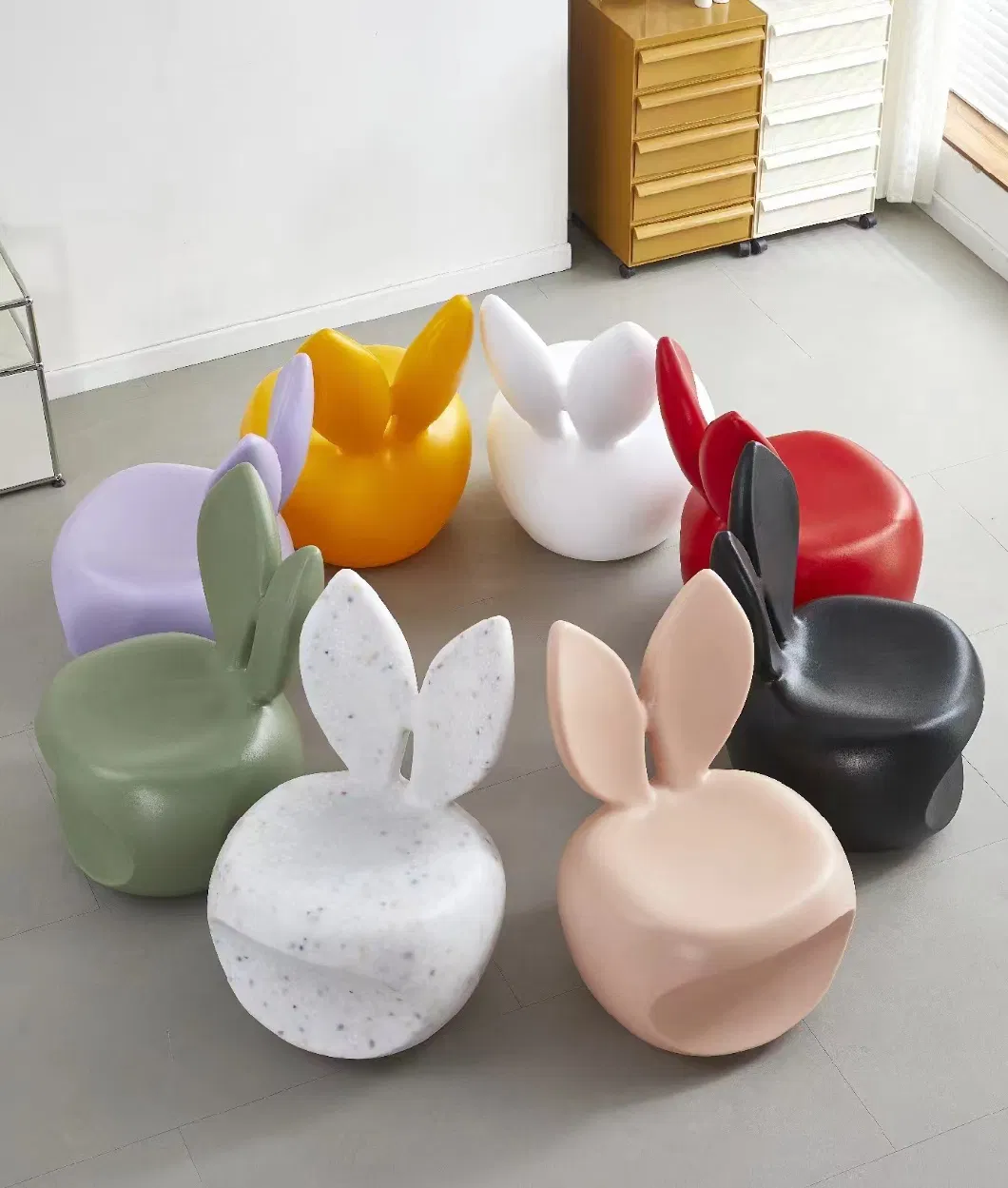 Wholesale Modern Furniture Hallway Shoes Changing Stool Children Plastic Chairs with Lights