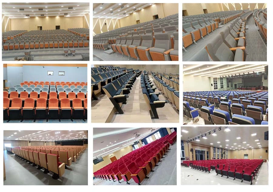 Lecture Office Room Conference School Furniture Folding Comfortable Theater Auditorium Chairs