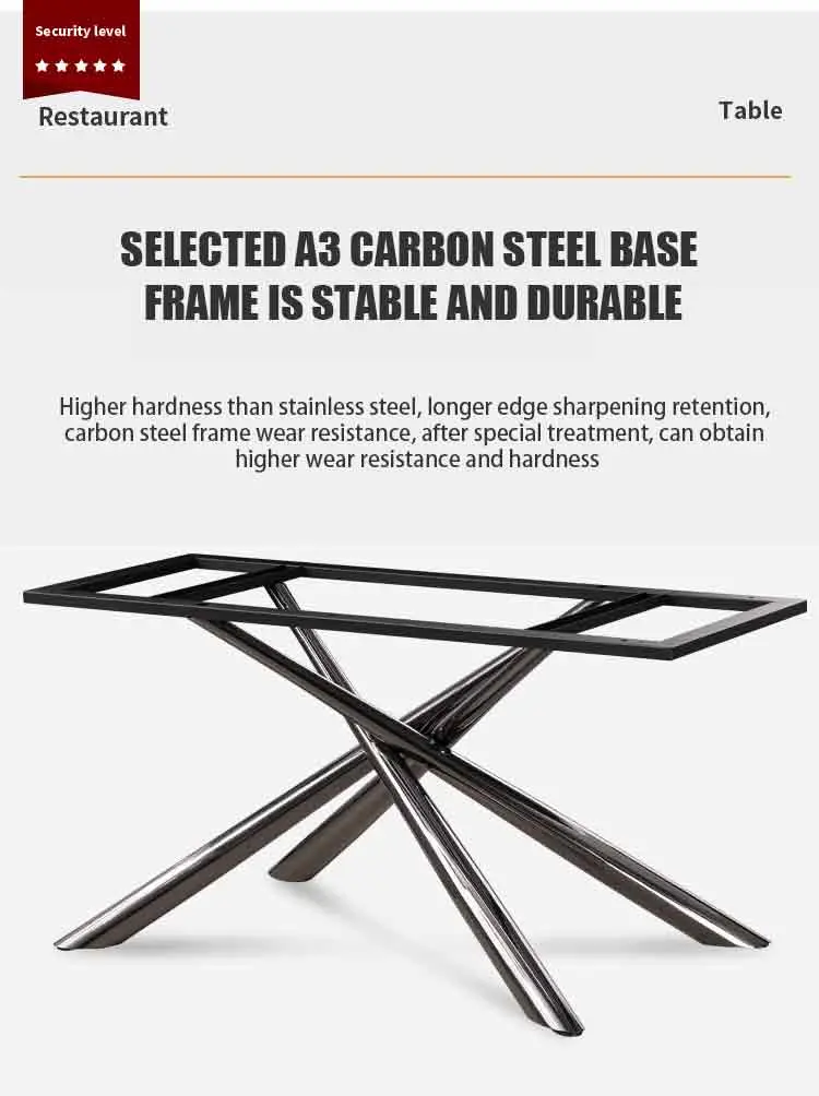 Metal Restaurant Folding Restoration Room Set Home Furniture Coffee LED Dining Table