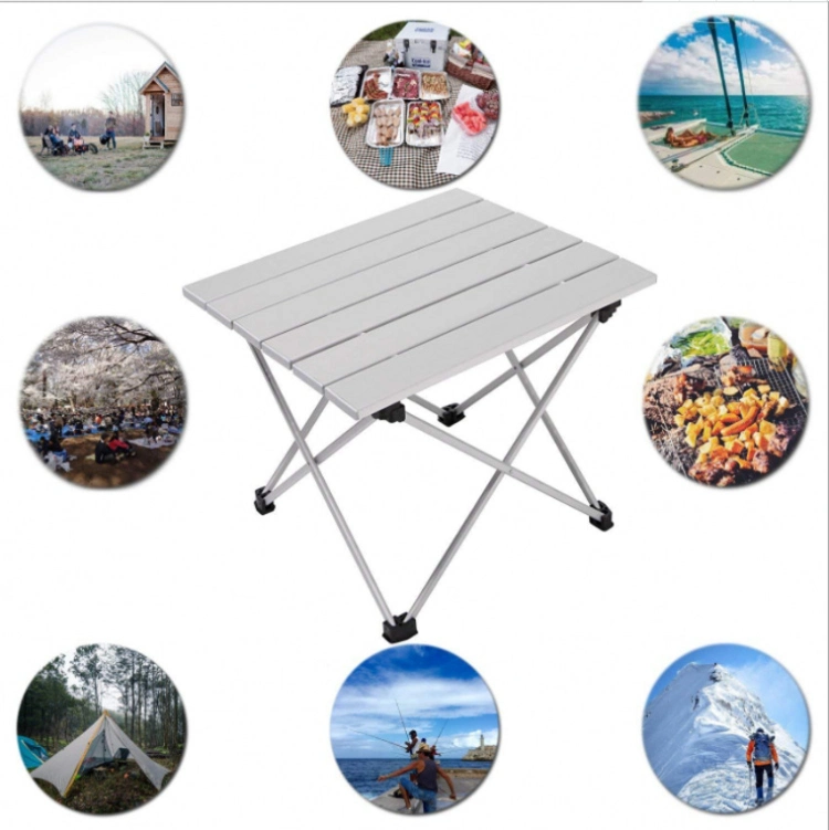 Folding Camping Table and Stool Lightweight Portable Outdoor Aluminium Frame Bag