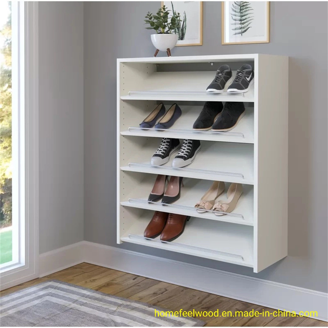 5 Layer Wall Mounted Shoe Storage Rack Shelf (HF-WF3231)