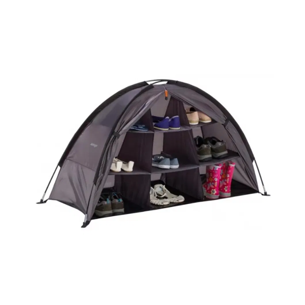 9-Shelf Storage Tent &amp; Camping Organizer with Zippered Flap for Camping Gear and Accessories Wyz21793