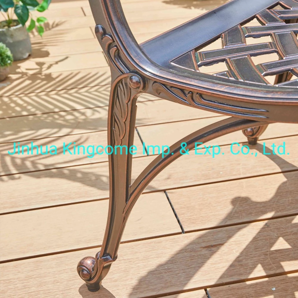 Zi-Ming China Style Dining Chair / Outdoor / Cast Aluminum Patio Chair with Armrests