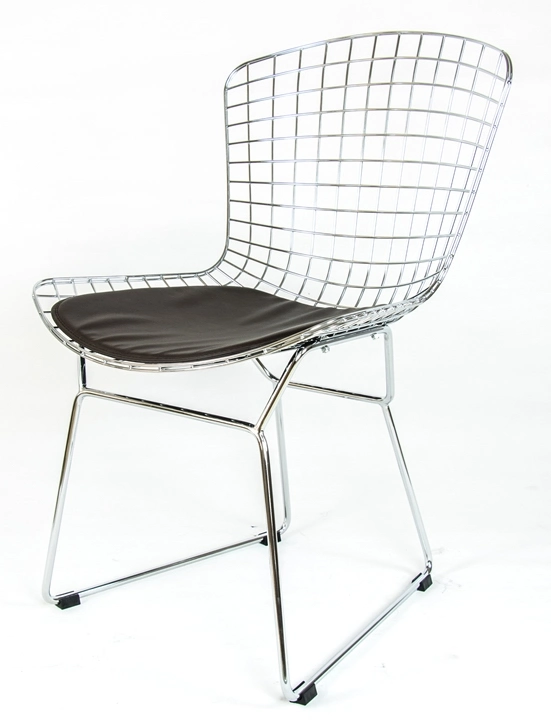 China Foshan High Quality Powder Coating Outdoor Steel Metal Wire Bertoia Side Chair