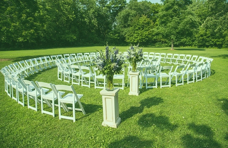 Outdoor Wedding Event Party Furniture Folding White Resin Wimbledon Chair