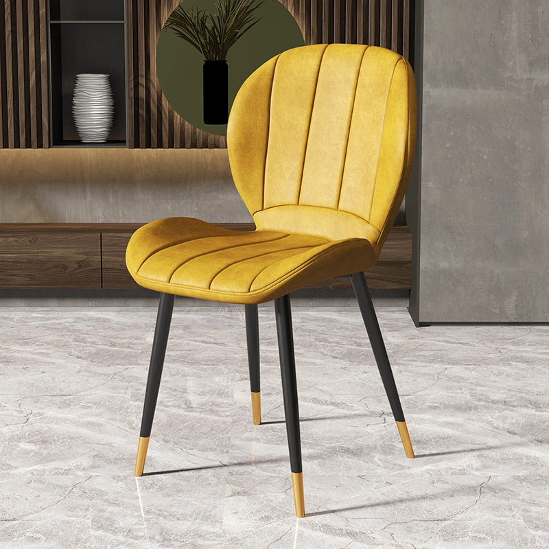 Hotel Restaurant Modern French Style Swivel Office Chair Home Living Room Furniture Bar Stool PU Leather Butterfly Dining Chair