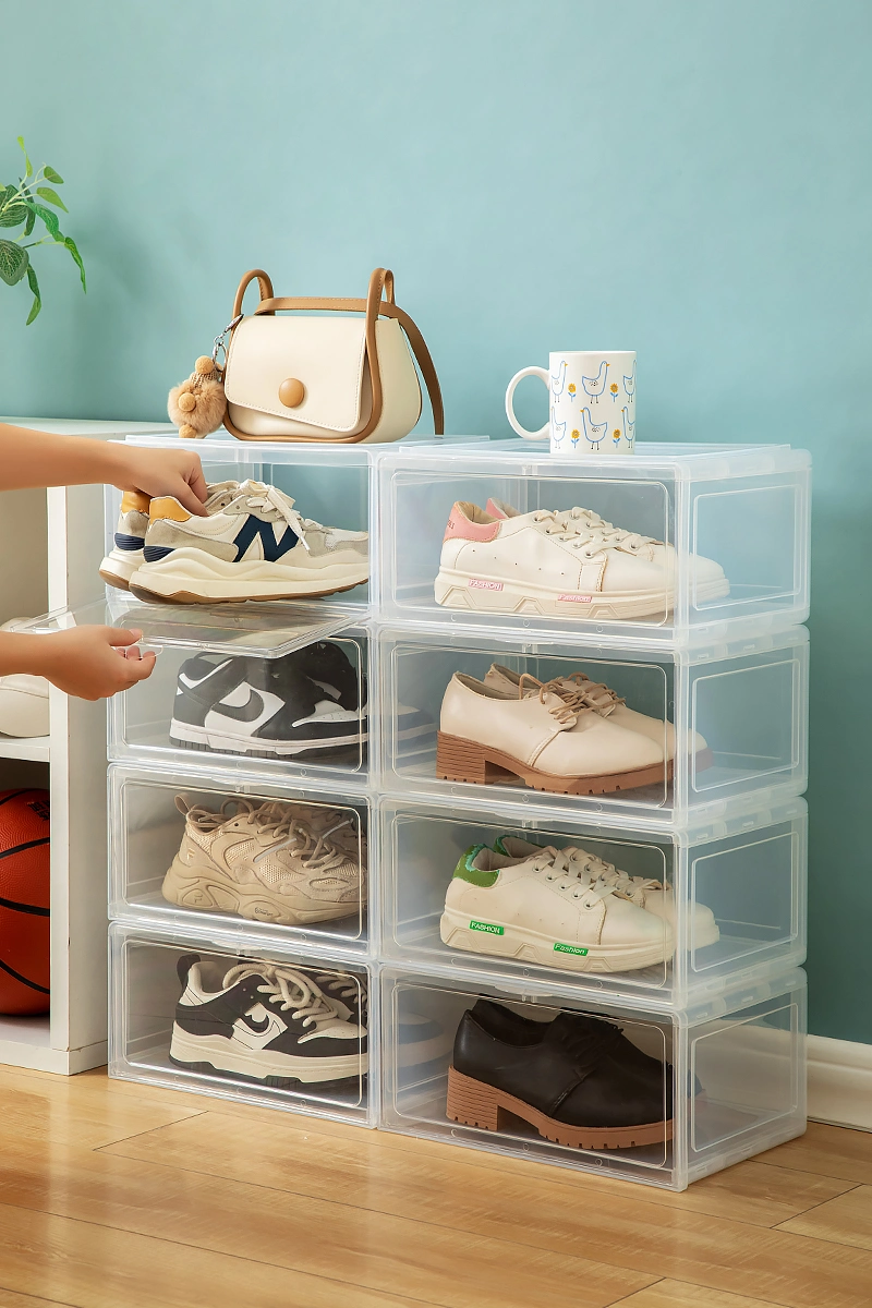 Clearview Storage Box Plastic Shoes Containers Transparent Shoes Display Box