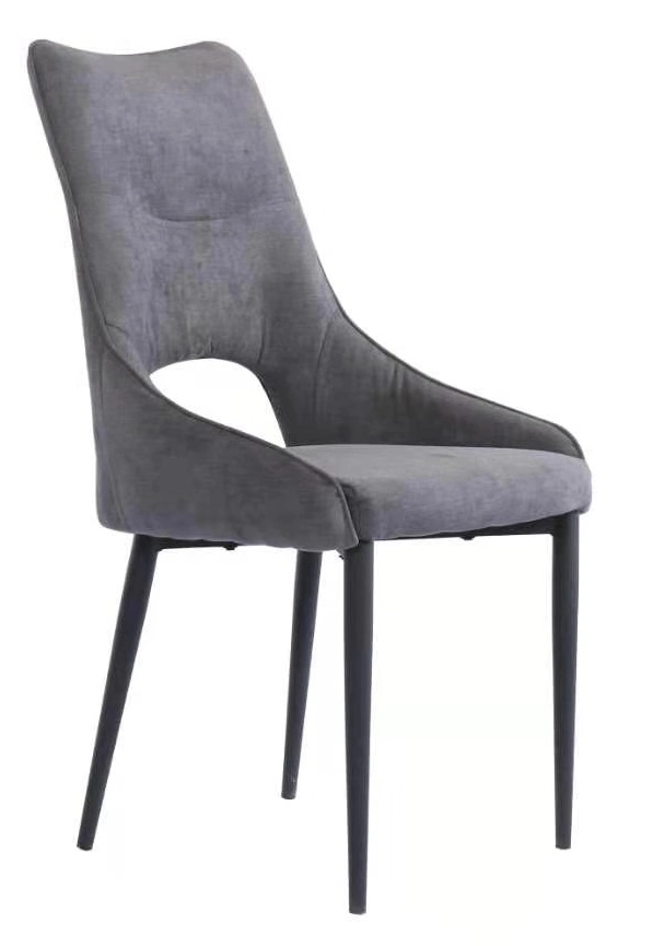 Nordic Luxury Restaurant Home Kitchen Upholstery Soft Velvet Fabric Dining Chair for Dining Room