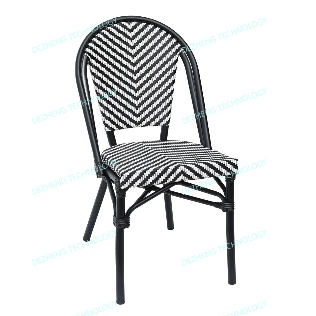 Wholesale Wicker Outdoor Sillas Aluminum Dinning Bistro Rattan Chair