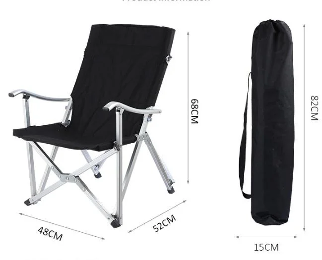 Aluminum Folding Chair Lunch Break Outdoor Portable Armrest Camping Chair Director Chair Fishing Chair Chair Ogawa Chair Chair Stable Support