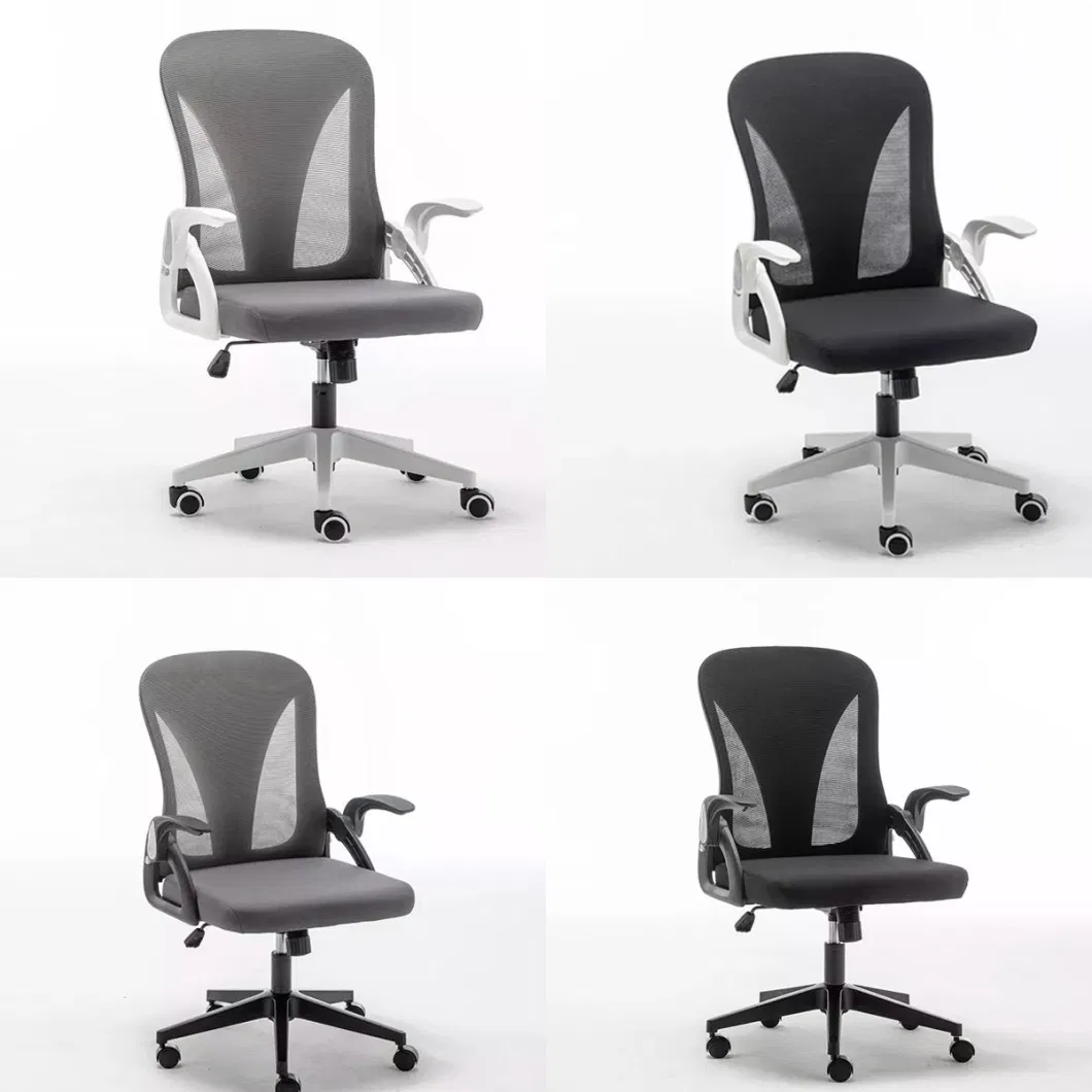 Foldable Backrest Cheap Small Mesh Office Chairs Visitor Waiting Chairs Meeting Room Silla De Oficina Computer Desk Chair