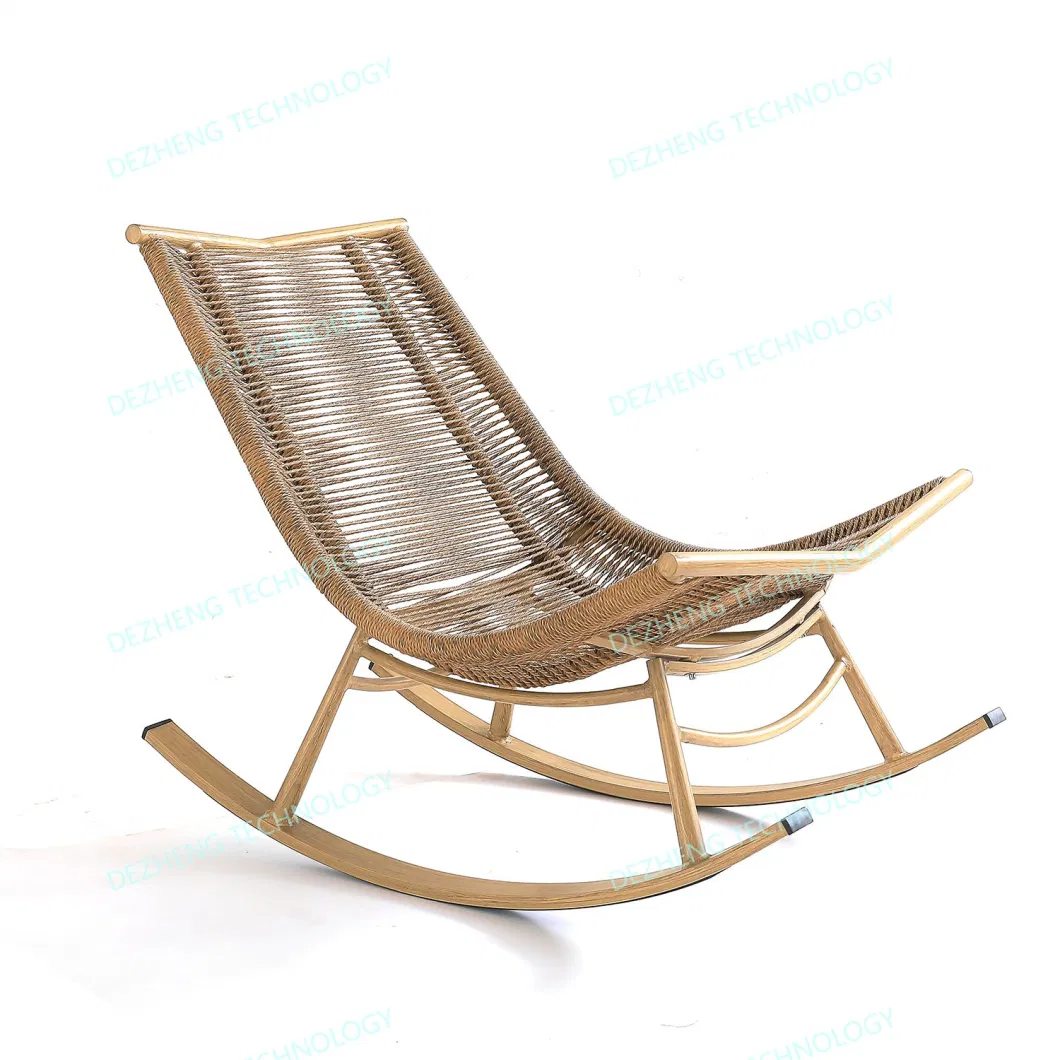 Outdoor Patio Garden Courtyard Rattan Aluminum Chaise Sun Lounger