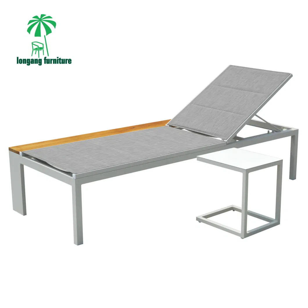 Guangdong Wholesale All Weather Outdoor Terrace Beach Pool Edge PE Weaving Vine Sunlight Lounge Chair