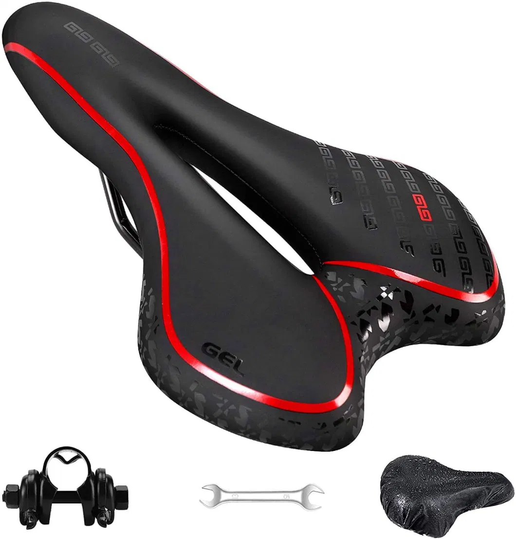 Bike Part Racing Bike Saddle PU Leather Hollow Bicycle Seat for Road Beach Mountain Cruiser Bicycle Bicycle Accessories