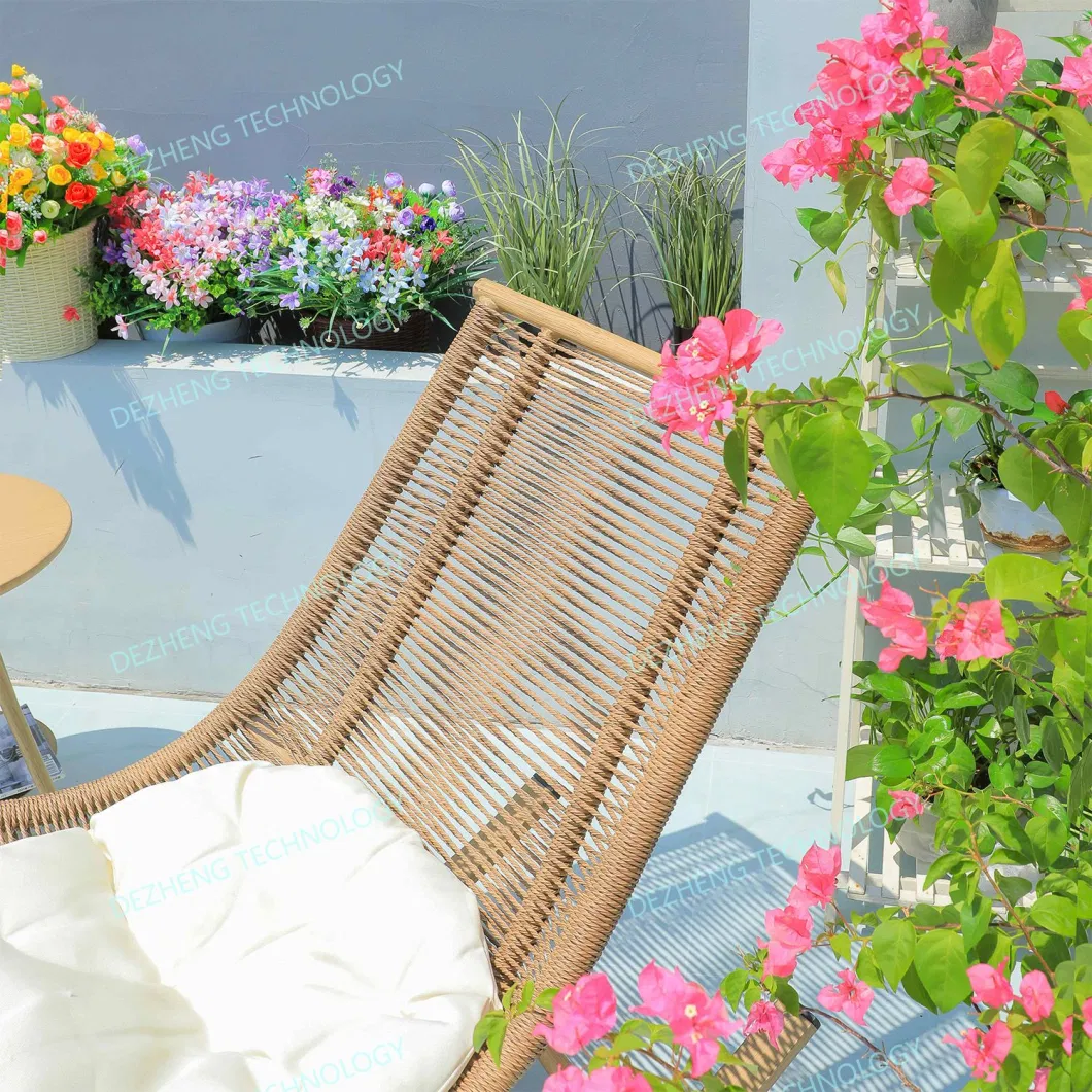 Outdoor Patio Garden Courtyard Rattan Aluminum Chaise Sun Lounger