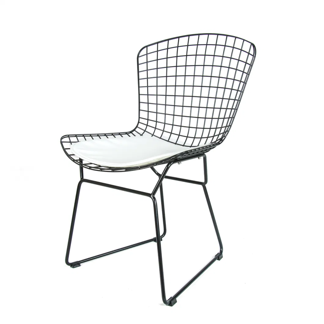 China Foshan High Quality Powder Coating Outdoor Steel Metal Wire Bertoia Side Chair