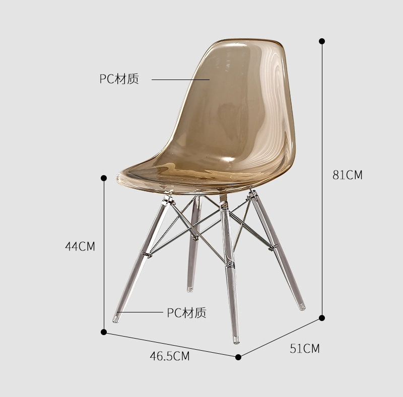 Wholesale Clear Acrylic Crystal Resin Event Tiffany Chiavari Transparent Plastic Dining Chair