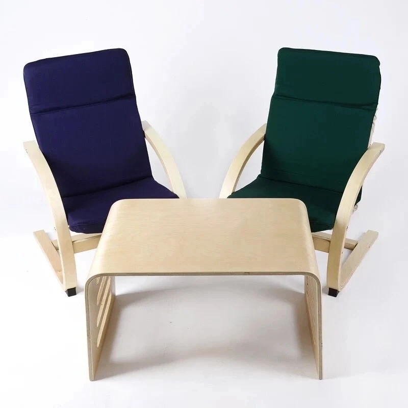 High Quality Modern Wooden Potable Chair Outdoor Indoor Soft Sofa Rocking Chair