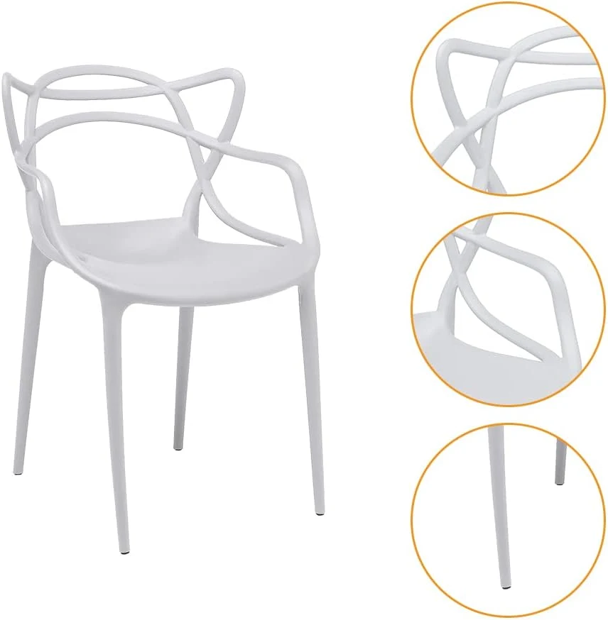 Contemporary Furniture One-piece Plastic Kitchen Chair Living Room Conference Chairs