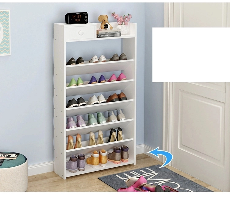 Cheap Simple Design Shoe Rack Storage Shelf Cabinet Wooden Furniture Entryway Floor Unit