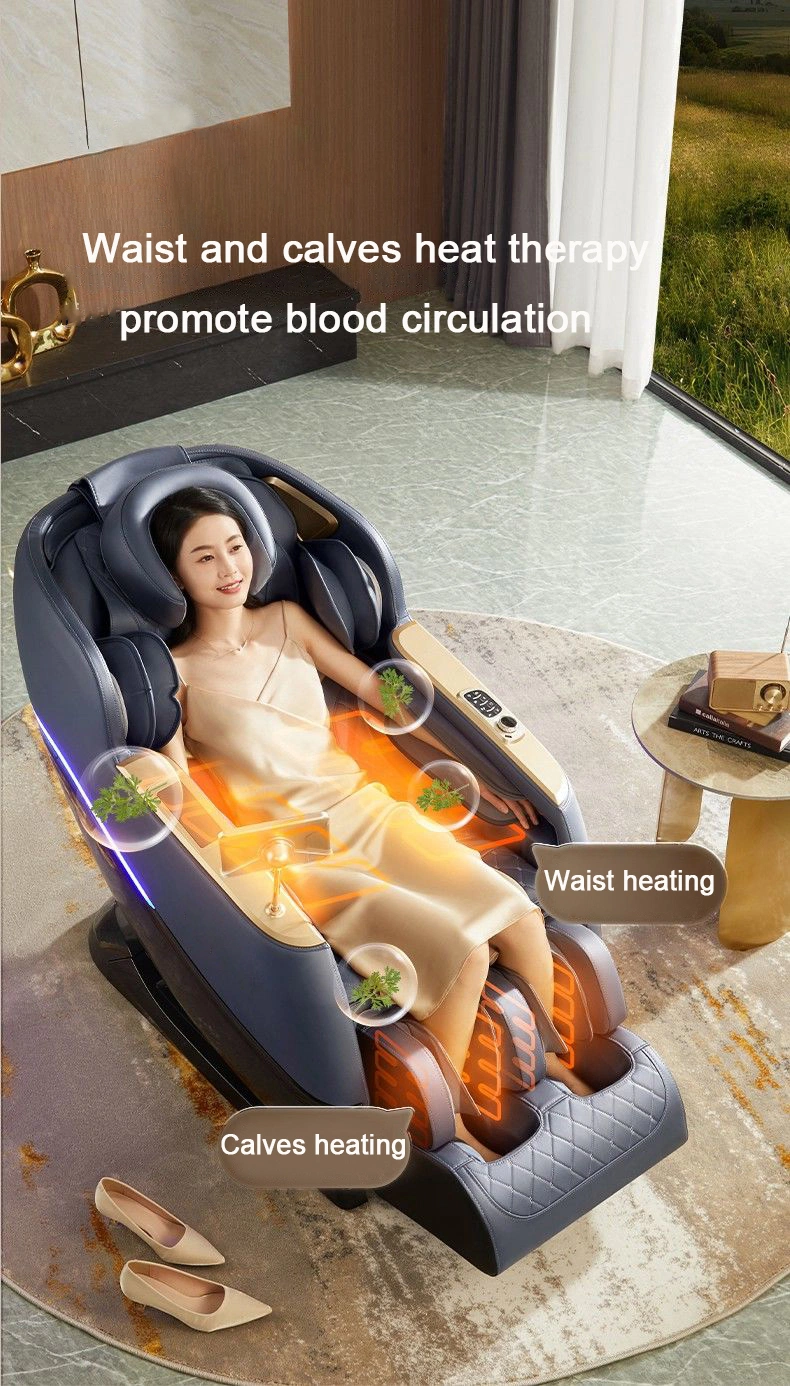 Full Body Luxury 4D Zero Gravity Shiatsu Electric Heating SL Track Massage Chair