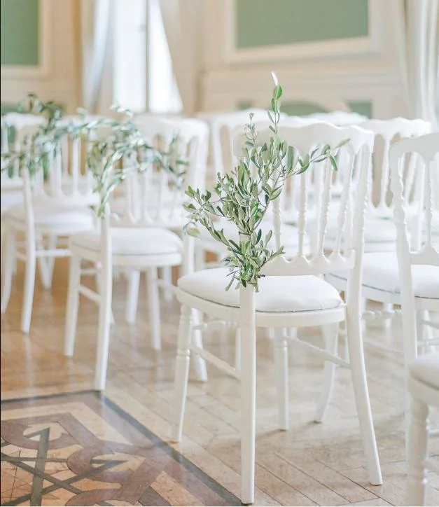 High Quality Hotel Wedding Event Plastic Resin White Napoleon Chairs