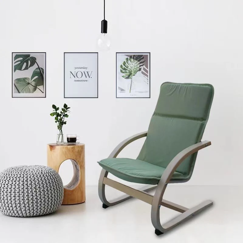 High Quality Modern Wooden Potable Chair Outdoor Indoor Soft Sofa Rocking Chair