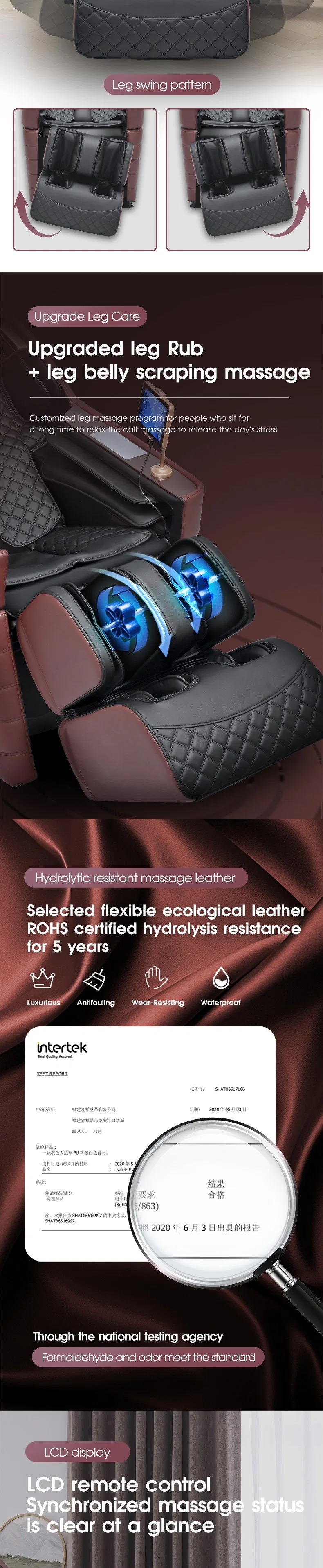 4D Space Capsule Air Compression Luxury Electric Full Body Massage Chair