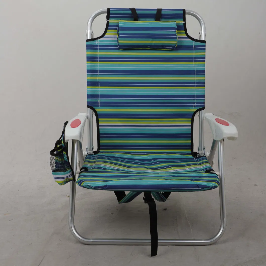 Wholesale Outdoor Beach Folding Aluminium Tube Sand Camping Chair Beach Camp Chairs