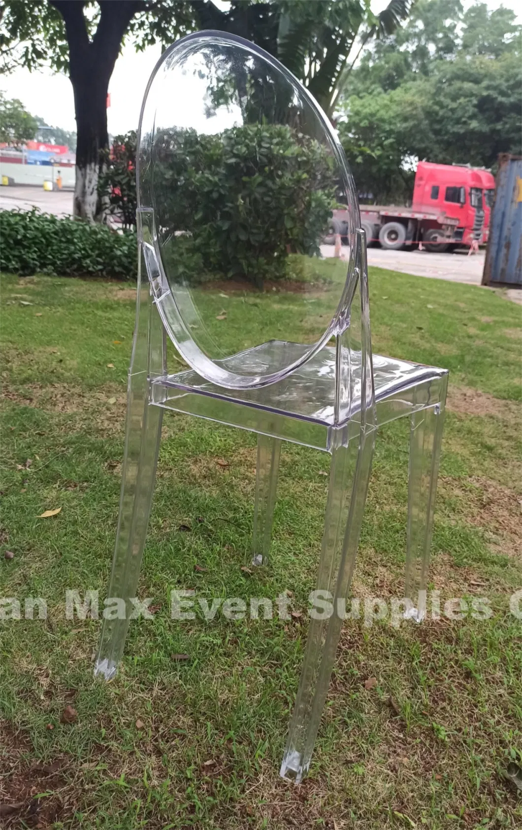 Clear Color Party Plastic Ghost Acrylic Commercial Banquet Chair