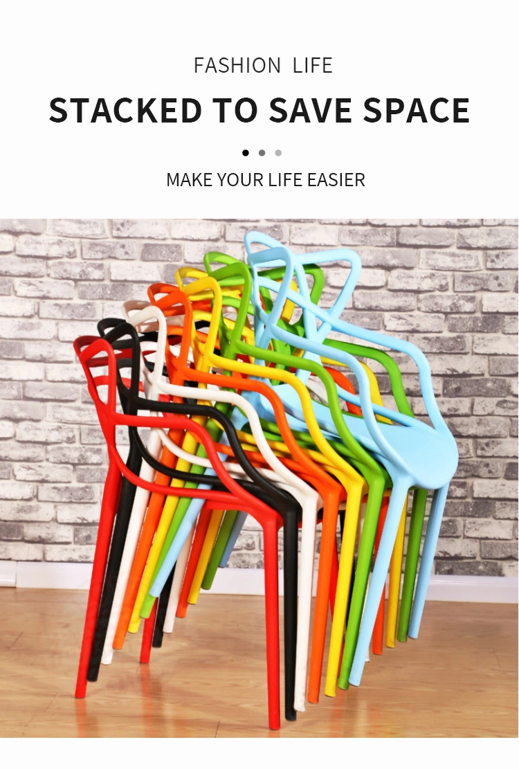 Free Sample Luxury New Contemporary High Quality Colored Stackable Plastic Restaurant Dining Chairs