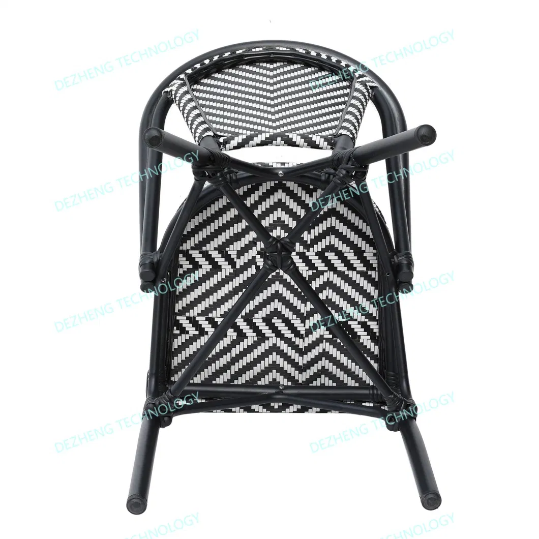 Wholesale Wicker Outdoor Sillas Aluminum Dinning Bistro Rattan Chair