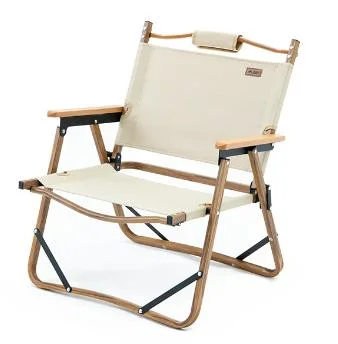 Outdoor Folding Chair Portable Camping Chair Wilderness Fishing Stool Beach Wild Comfortable