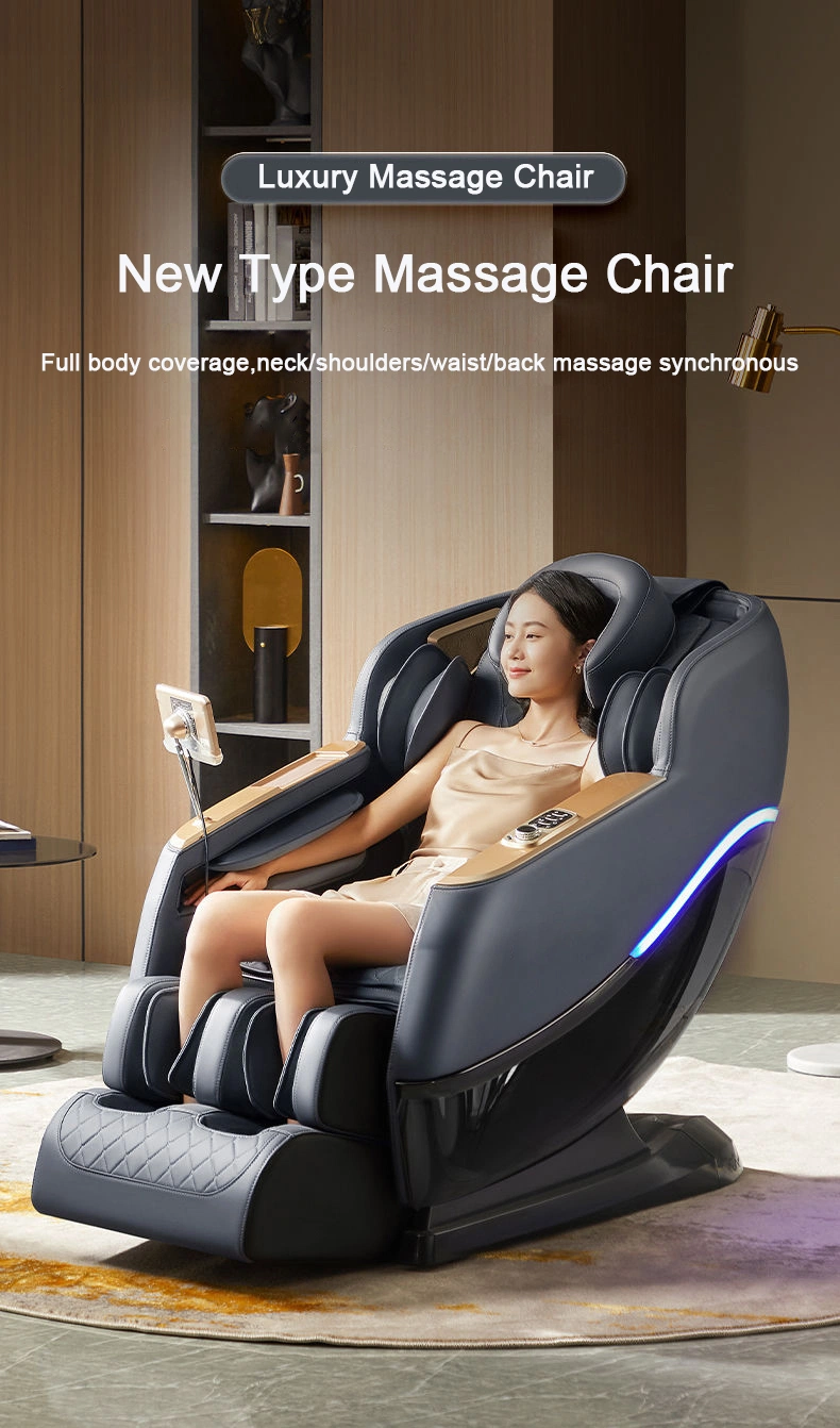 Full Body Luxury 4D Zero Gravity Shiatsu Electric Heating SL Track Massage Chair