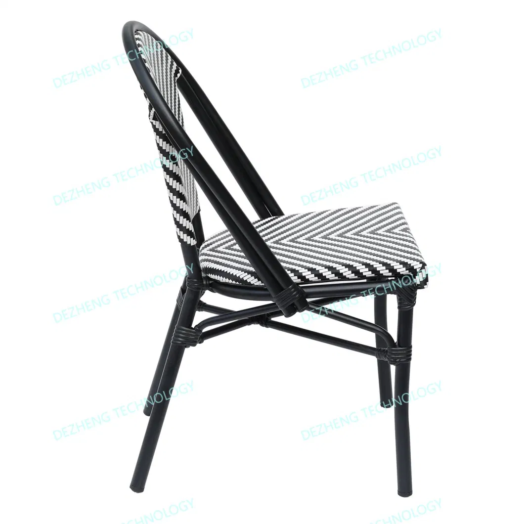 Wholesale Wicker Outdoor Sillas Aluminum Dinning Bistro Rattan Chair