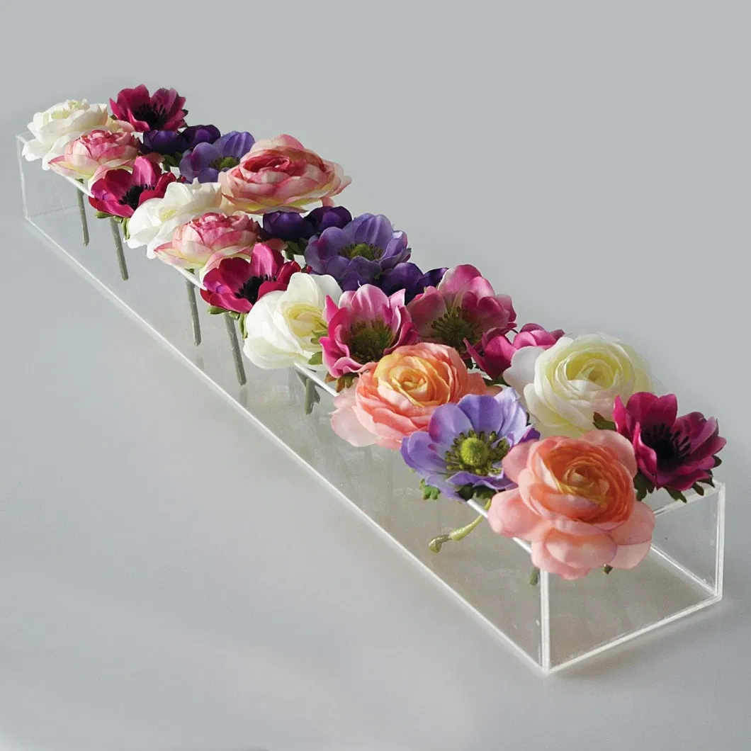 Custom Waterproof Clear Acrylic Plastic Flower Rose Jewelry Chocolate Shoe Wedding Candy Honor Display Box