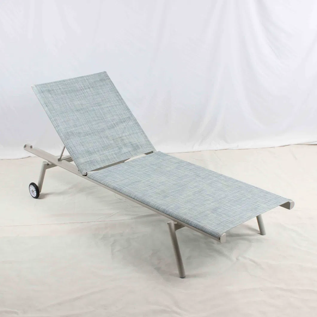 Modern Outdoor Swimming Pool Furniture Aluminum Sun Lounger