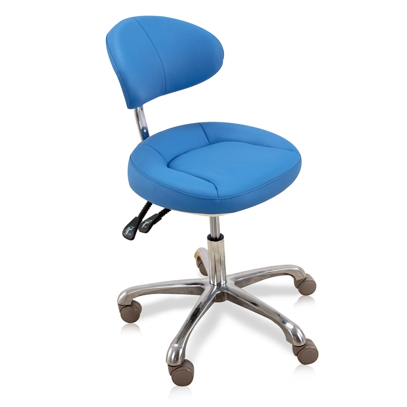 Micro Fiber Cushion Plastic Plate Dental Dentist Stool