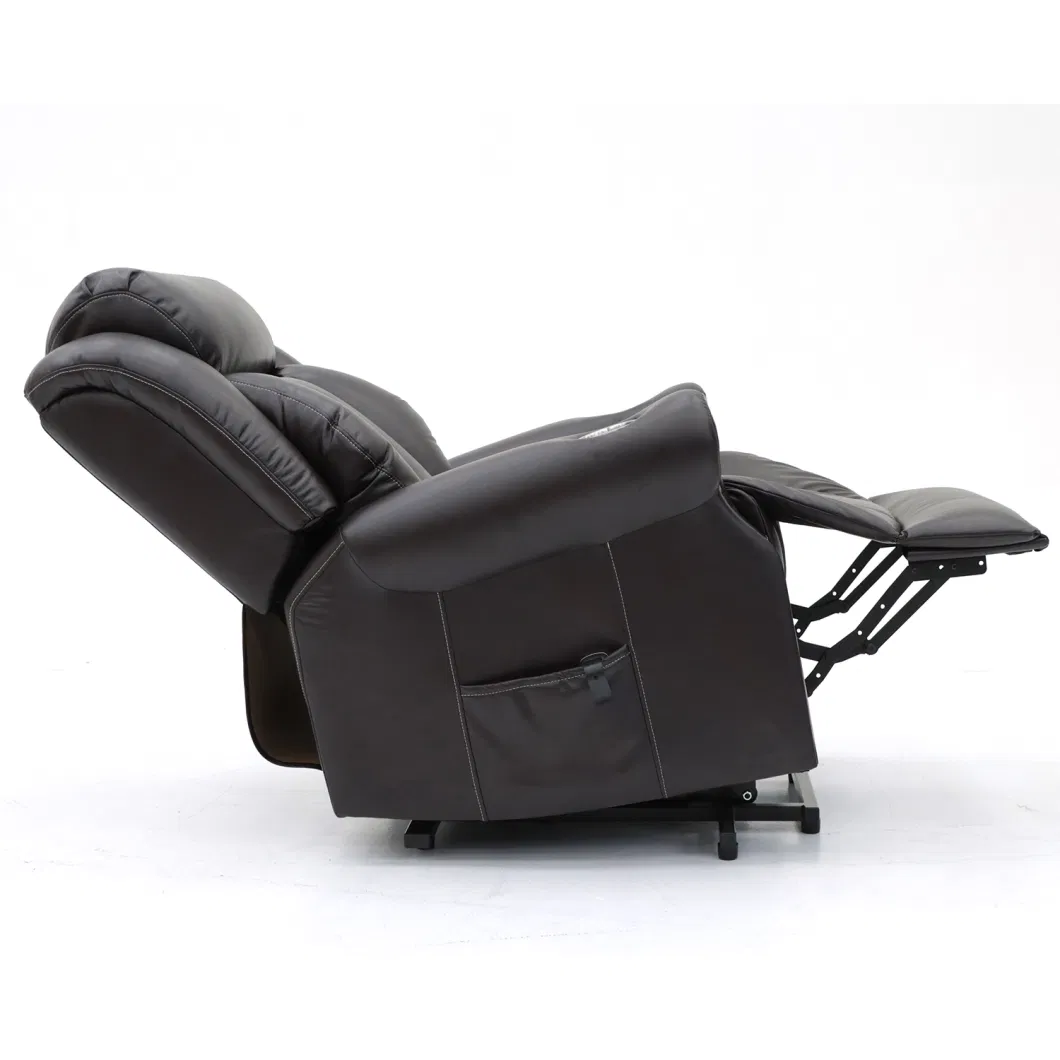 Geeksofa Air Leather Power Medical Lift Recliner Chair with Cup Holder and Massage and Heat for The Elderly