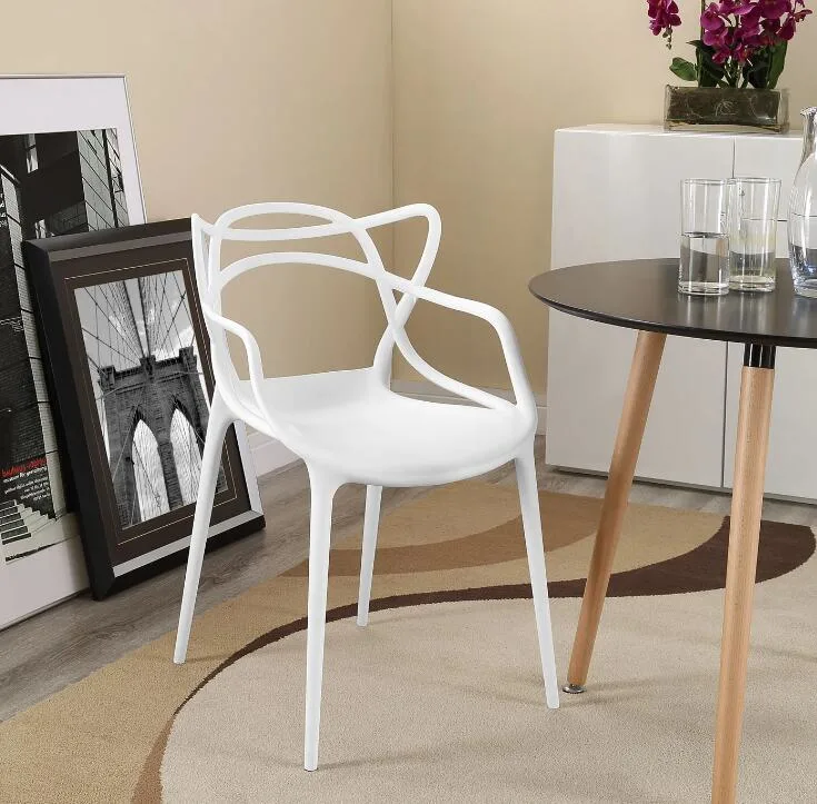 Contemporary Furniture One-piece Plastic Kitchen Chair Living Room Conference Chairs