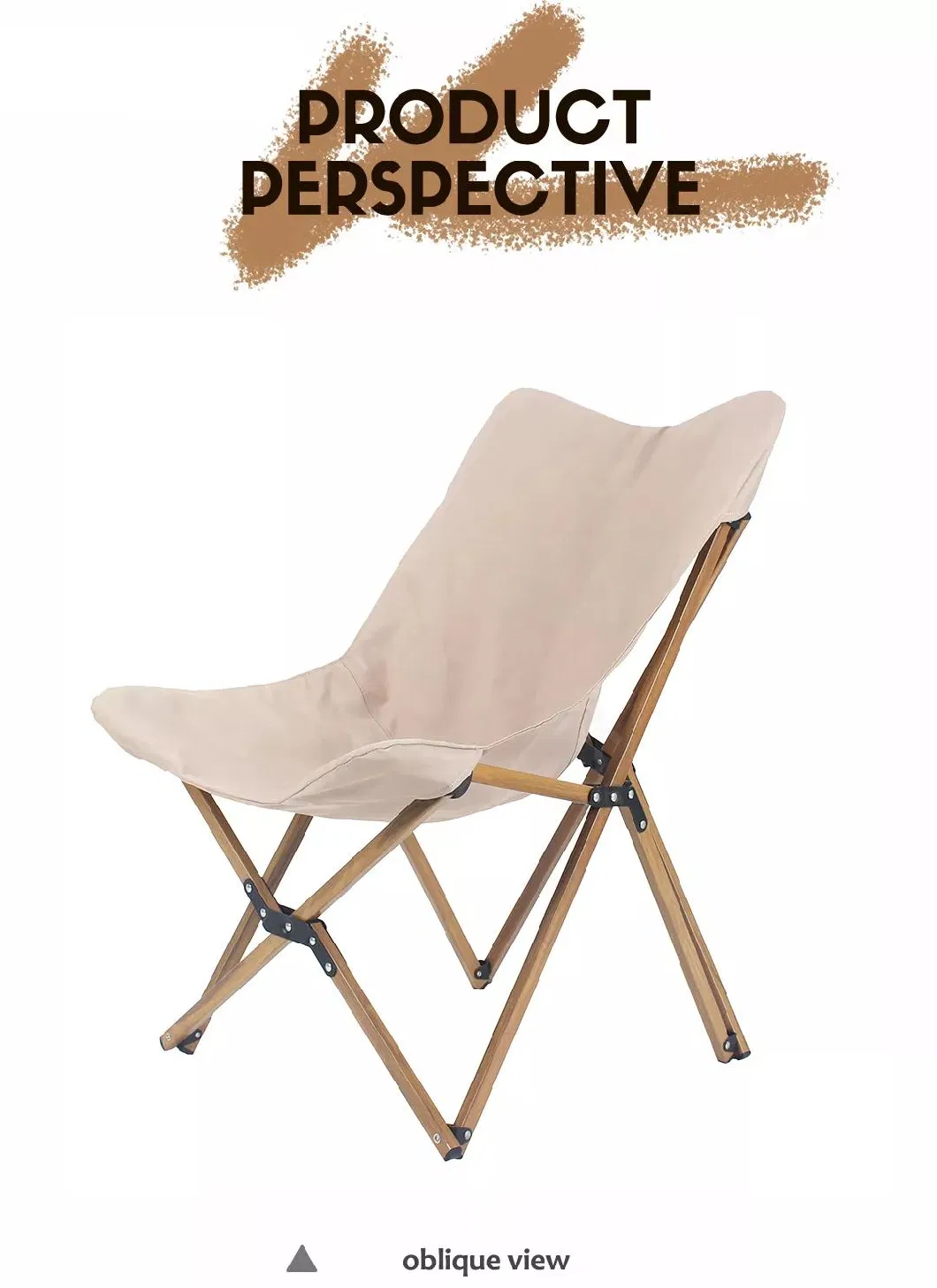 Folding Outdoor Camping Wooden Chair