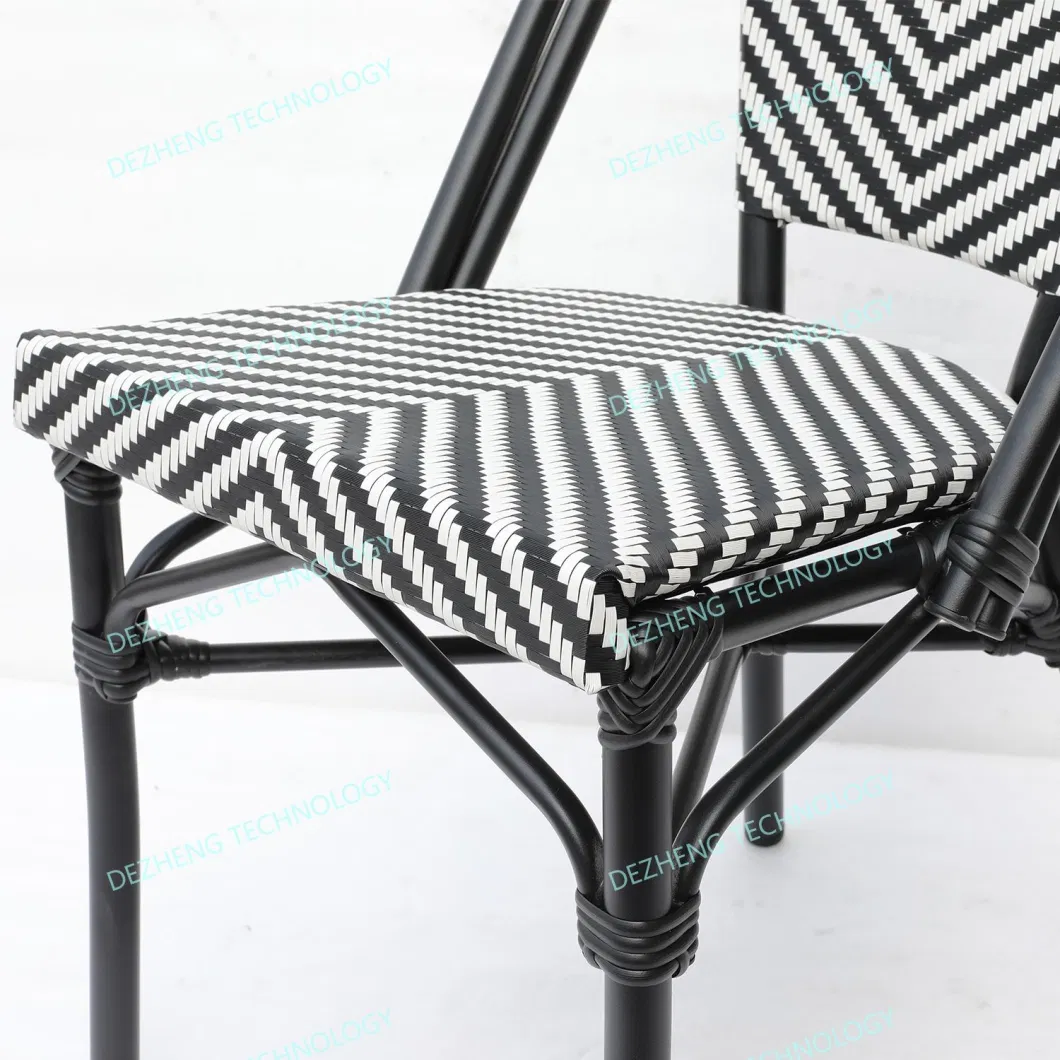 Wholesale Wicker Outdoor Sillas Aluminum Dinning Bistro Rattan Chair