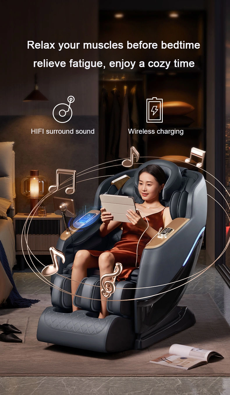 2023 Luxury Ai Music Shiatsu Full Body 4D Zero Gravity Chair Massage