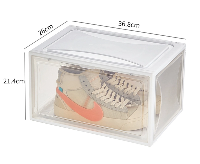 Shoe Storage Box Transparent Sneakers Dustproof Anti-Oxidation Shoe Cabinet Drawer Type Side Open Shoe Box Shoe Wall Shoe Rack Acrylic Shoe Box