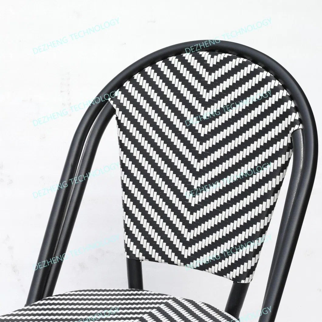 Wholesale Wicker Outdoor Sillas Aluminum Dinning Bistro Rattan Chair