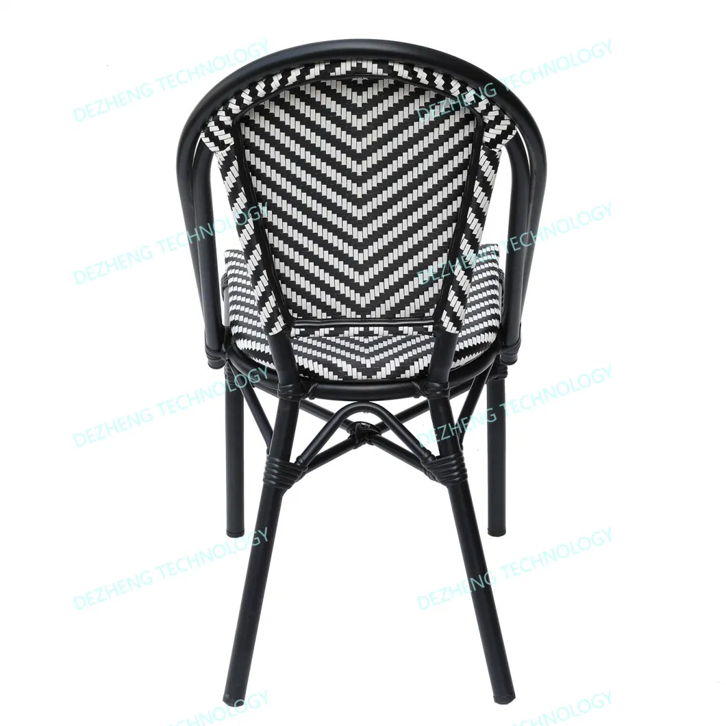 Wholesale Wicker Outdoor Sillas Aluminum Dinning Bistro Rattan Chair