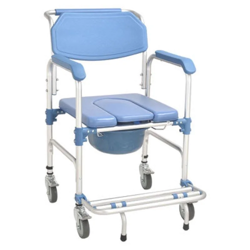 Round Standing Floor Brother Medical Standard Packing Rollator Commode Chair