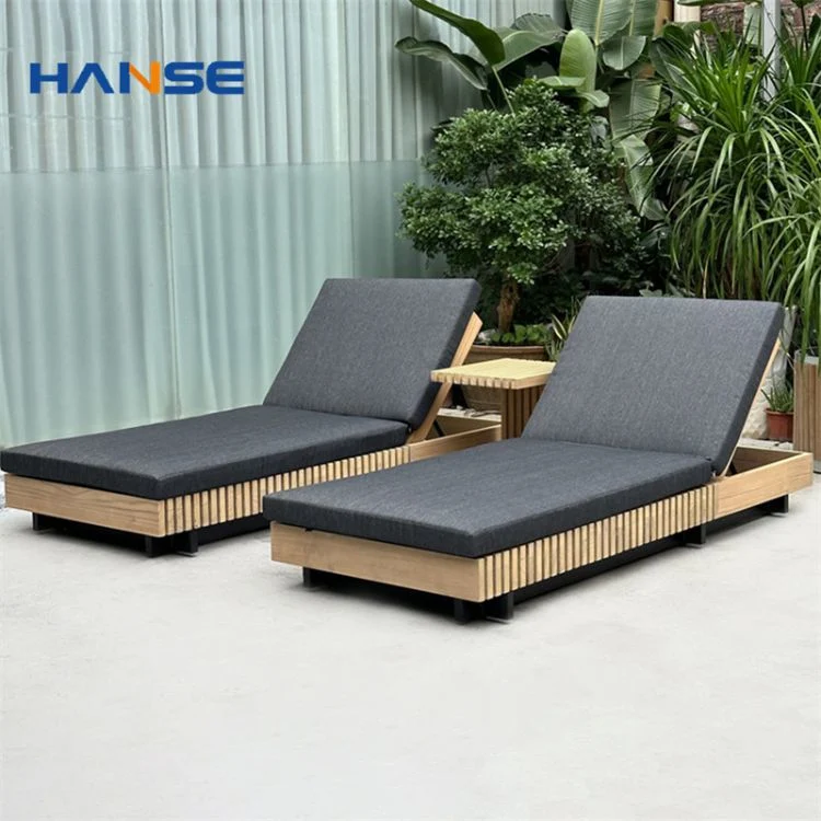 Hotel Pool Modern Outdoor Furniture Double Pool Chairs Sun Loungers Swimming Pool Chaise Lounge