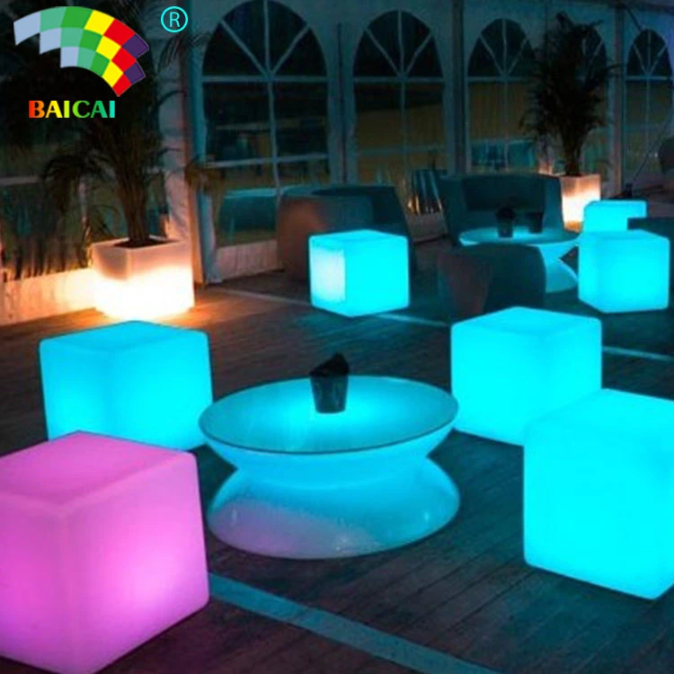 Bar Nightclub Furniture Outdoor Furniture Bar Stools LED Cube Seat