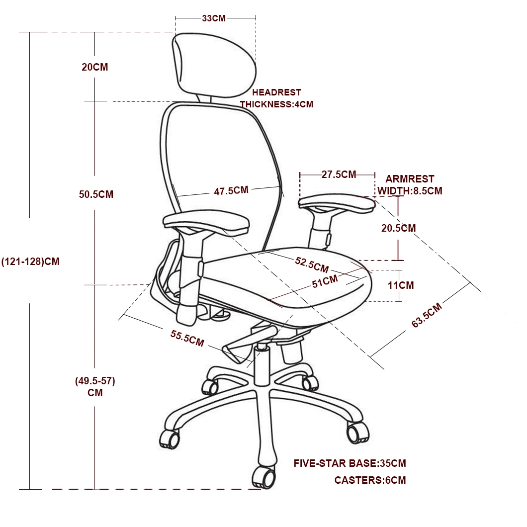 High Back Silla Computer Modern Plastic Office Chair